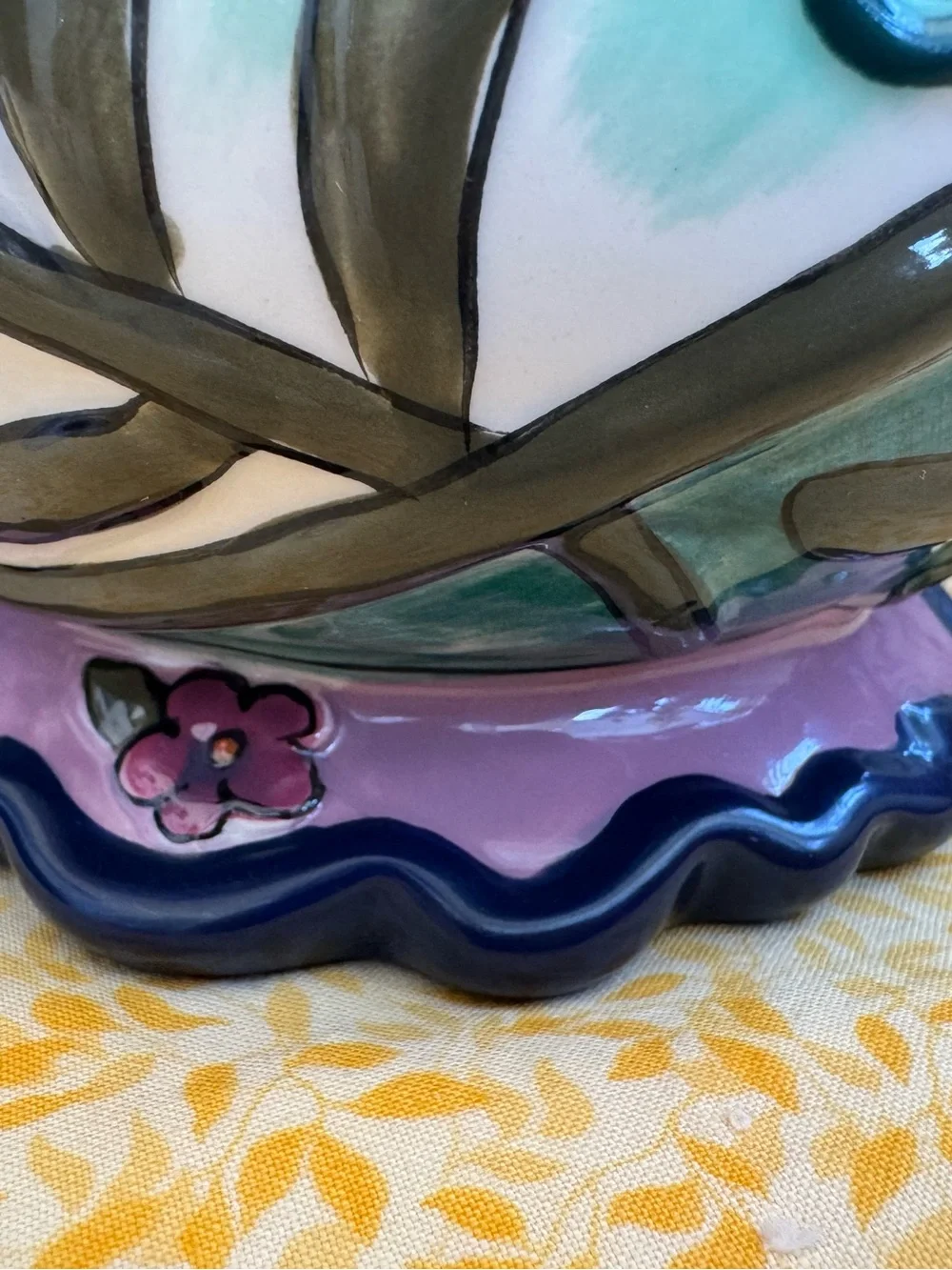 Collectible Teapot Hand-Painted by Heather Goldminc. Like New and Whimsical.
